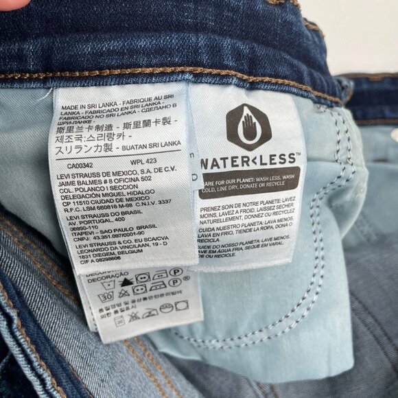 Levi's 415 Classic Boot Blue Bootcut High Rise Jeans Womens Size 24W Stretch - Picture 6 of 11